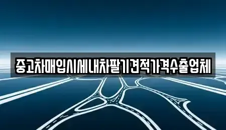 부산 중구 광복동2가 중고차매입 전문 중고차매입시세내차팔기견적가격수출업체