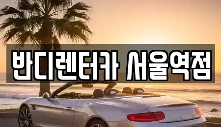 서울 서대문구 천연동 단기렌트카 전문 반디렌터카 서울역점