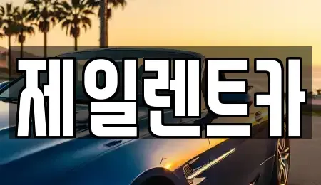 서울 서대문구 천연동 단기렌트카 전문 제일렌트카