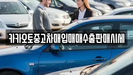 서울 종로구 궁정동 중고차 전문 카카오토중고차매입매매수출판매시세