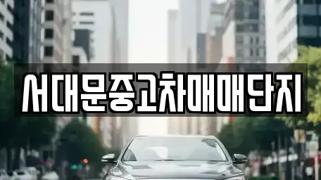 서울특별시 서대문구 중고차 전문 서대문중고차매매단지