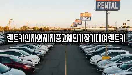 서울특별시 종로구 평동 장기렌트카 전문 렌트카신차외제차중고차단기장기대여렌트카