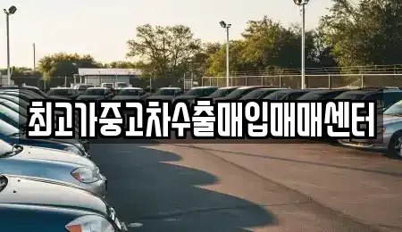 충남 당진시 구룡동 중고차매입 전문 최고가중고차수출매입매매센터