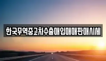충북 청주시 서원구 수곡동 중고차매입 전문 한국무역중고차수출매입매매판매시세