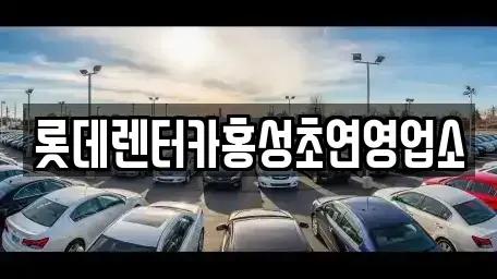 충청남도 홍성군 홍성읍 렌트카 전문 롯데렌터카홍성초연영업소