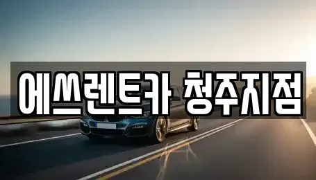 충청북도 청주시 흥덕구 신봉동 렌트카 전문 에쓰렌트카 청주지점